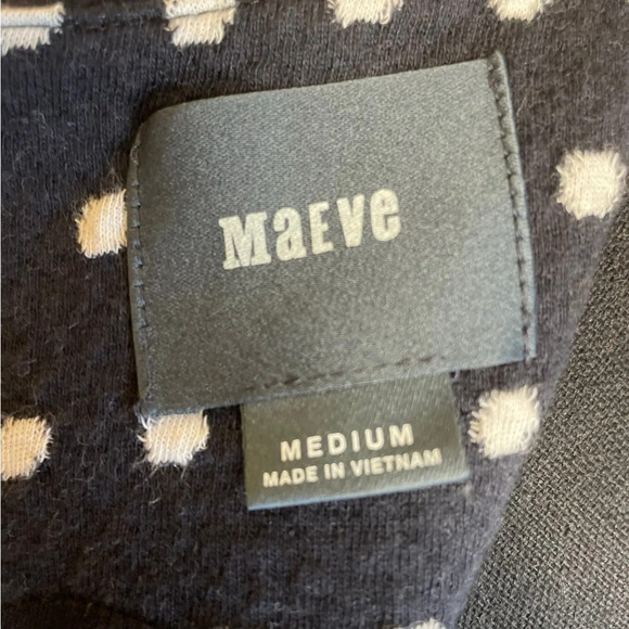 Anthropologie Maeve Effemy Black & White Jacquard Shift Dress Size:M - Picture 7 of 12